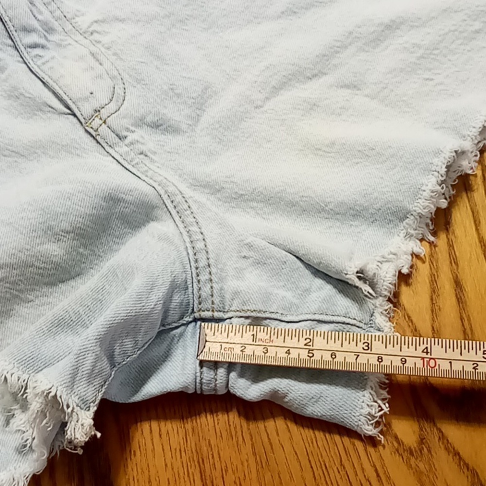UNIVERSAL THREAD Jeans Shorts Womens 16 R BLUE Preowned HIGHEST RISE Denim Used - Picture 4 of 9